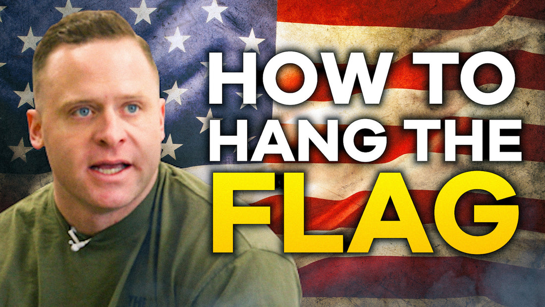 how to hang american flag