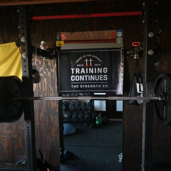 Garage Gym Training Continues Banner – The Strength Co.